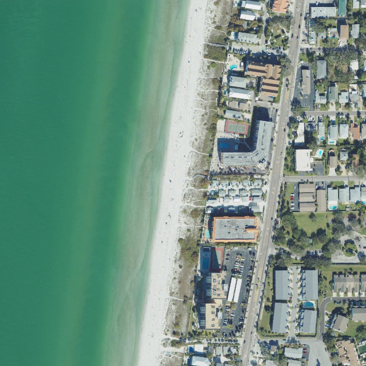 Aerial map of 12th Avenue Beach Access Park