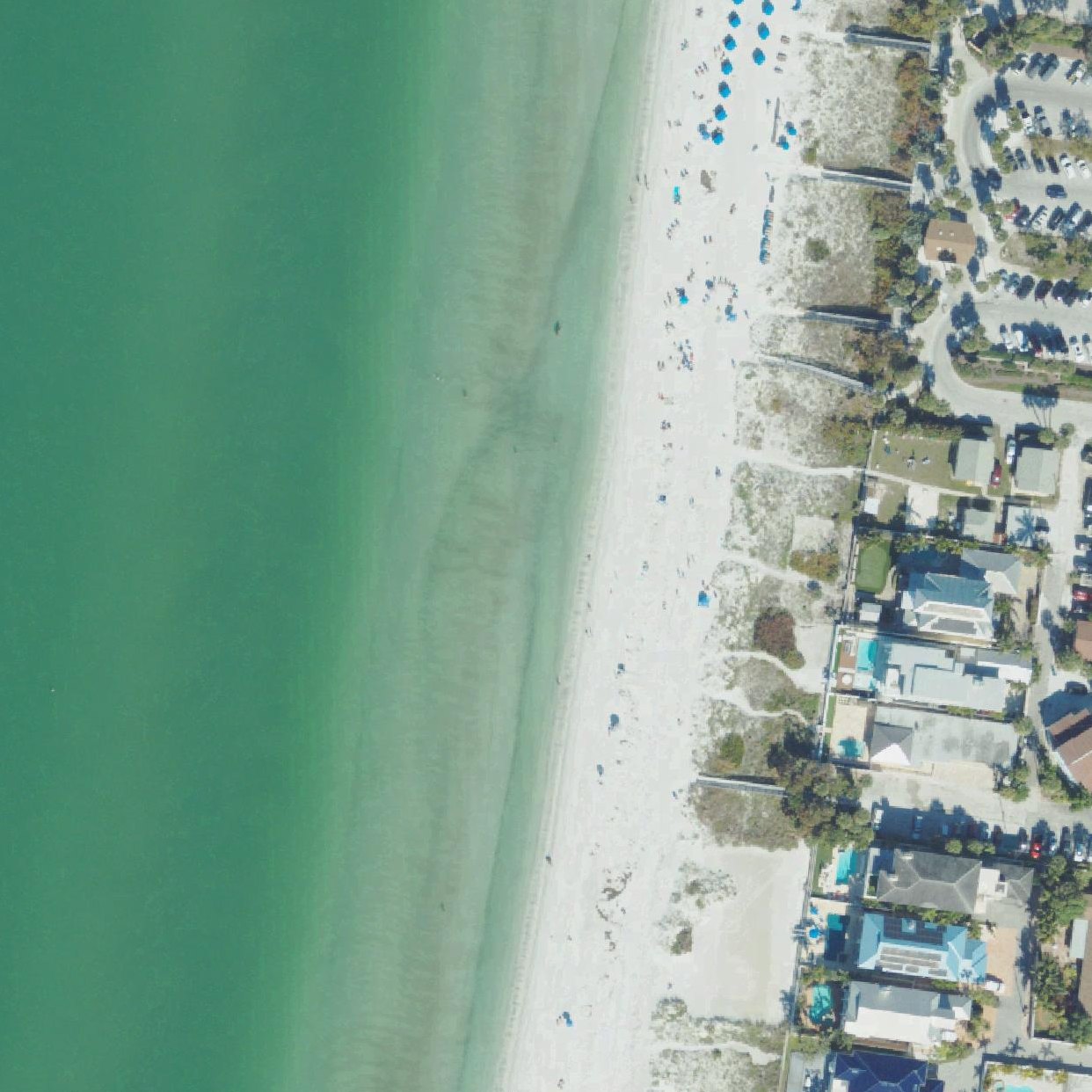 Aerial map of 16th Avenue Beach Access Park