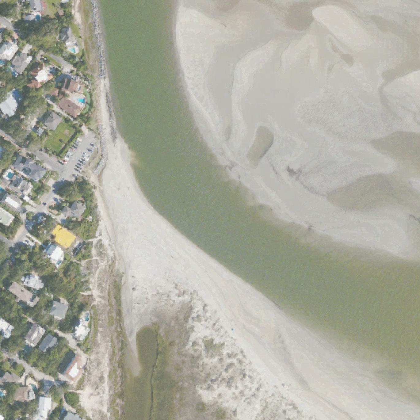 Aerial map of 16th Street Public Beach Access