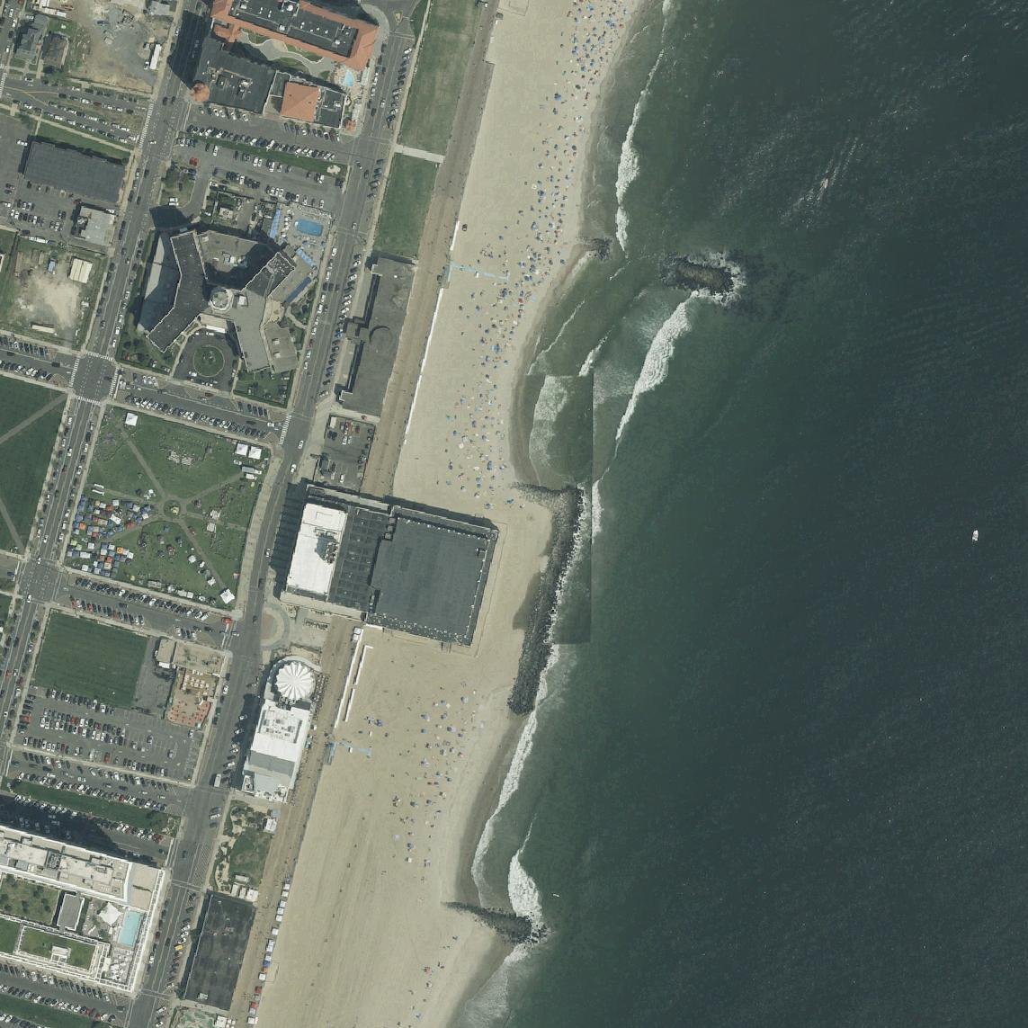 Aerial map of 1st Ave. Beach