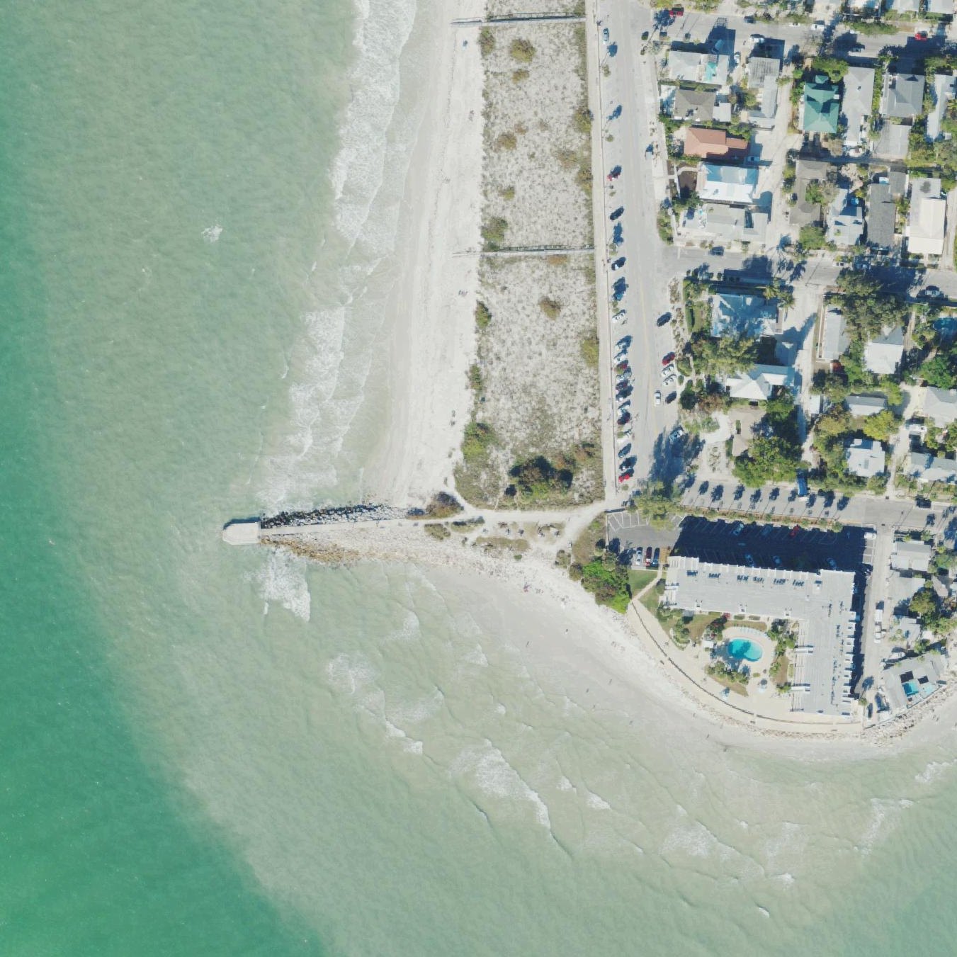 Aerial map of 1st Avenue Beach Access