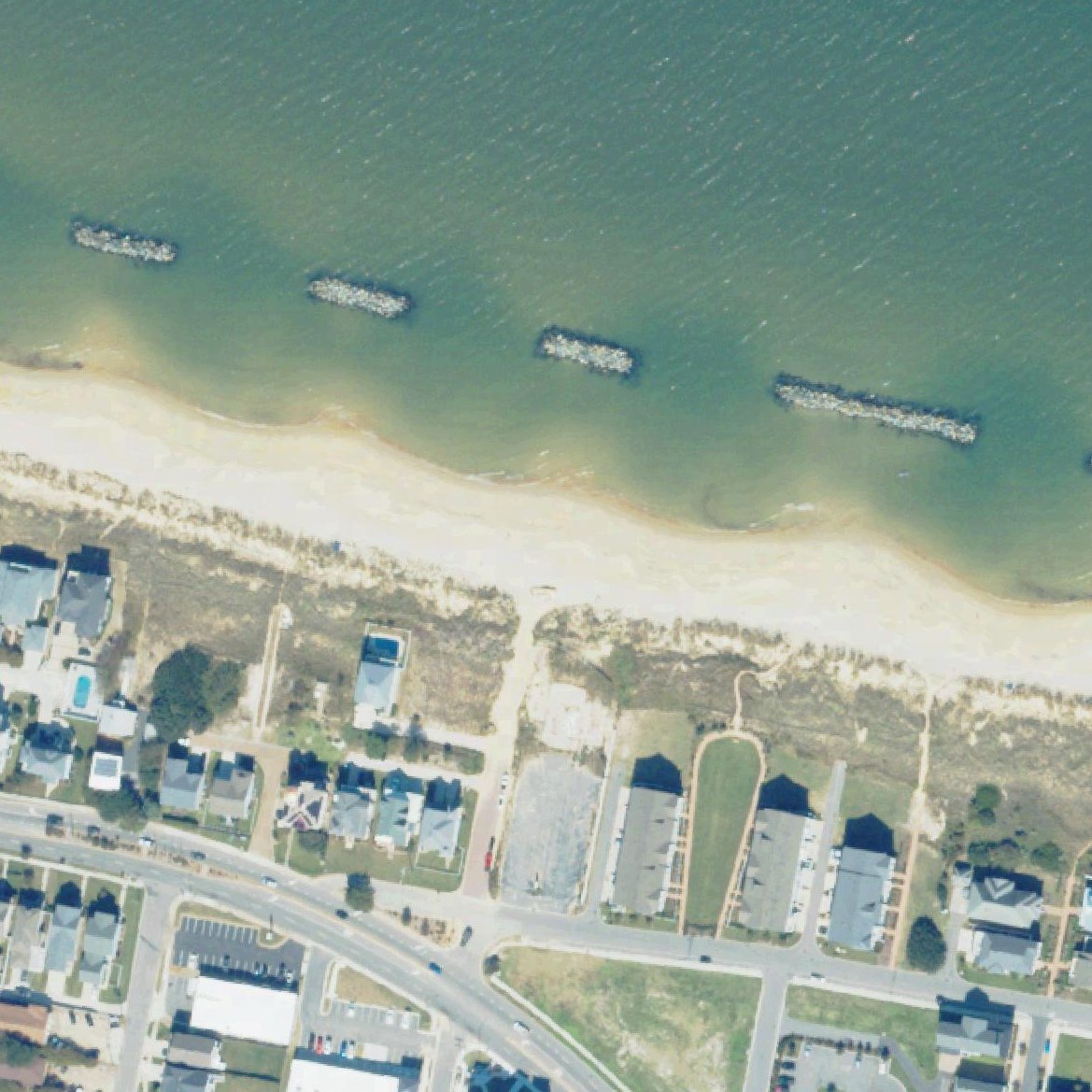 Aerial map of 21st Bay St Beach Access