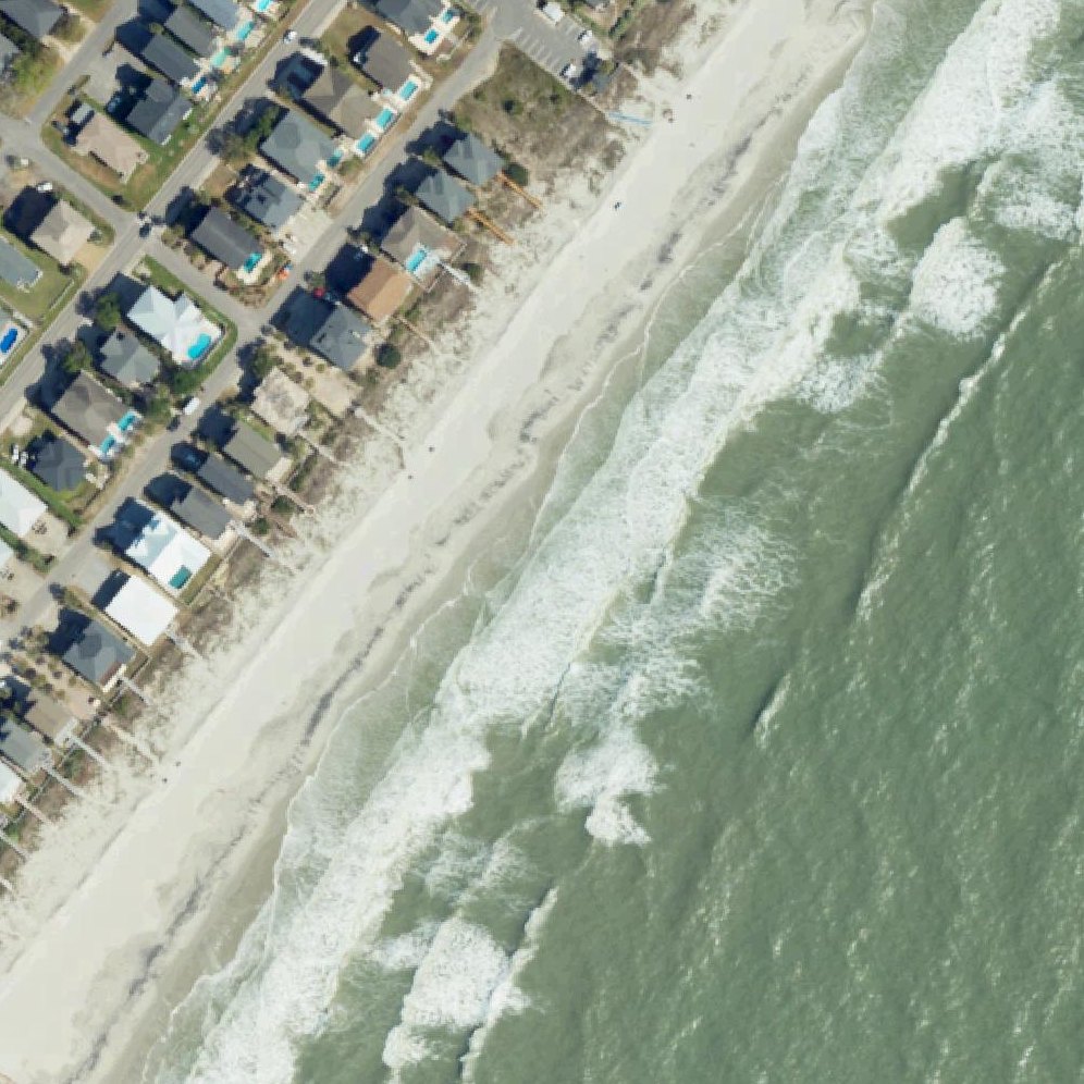 Aerial map of 2nd Avenue North Beach Access