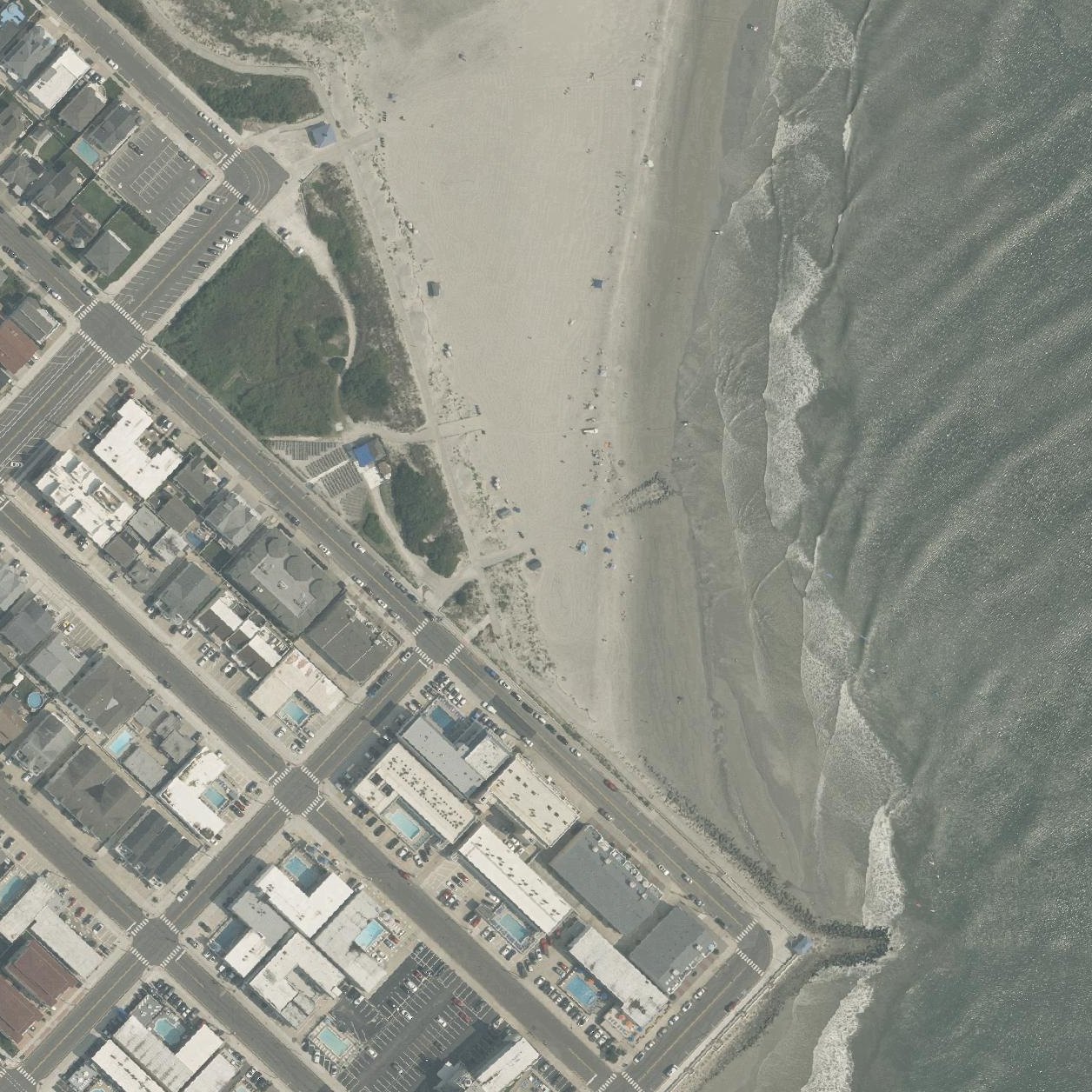Aerial map of 2nd Street Beach Access (4X4)