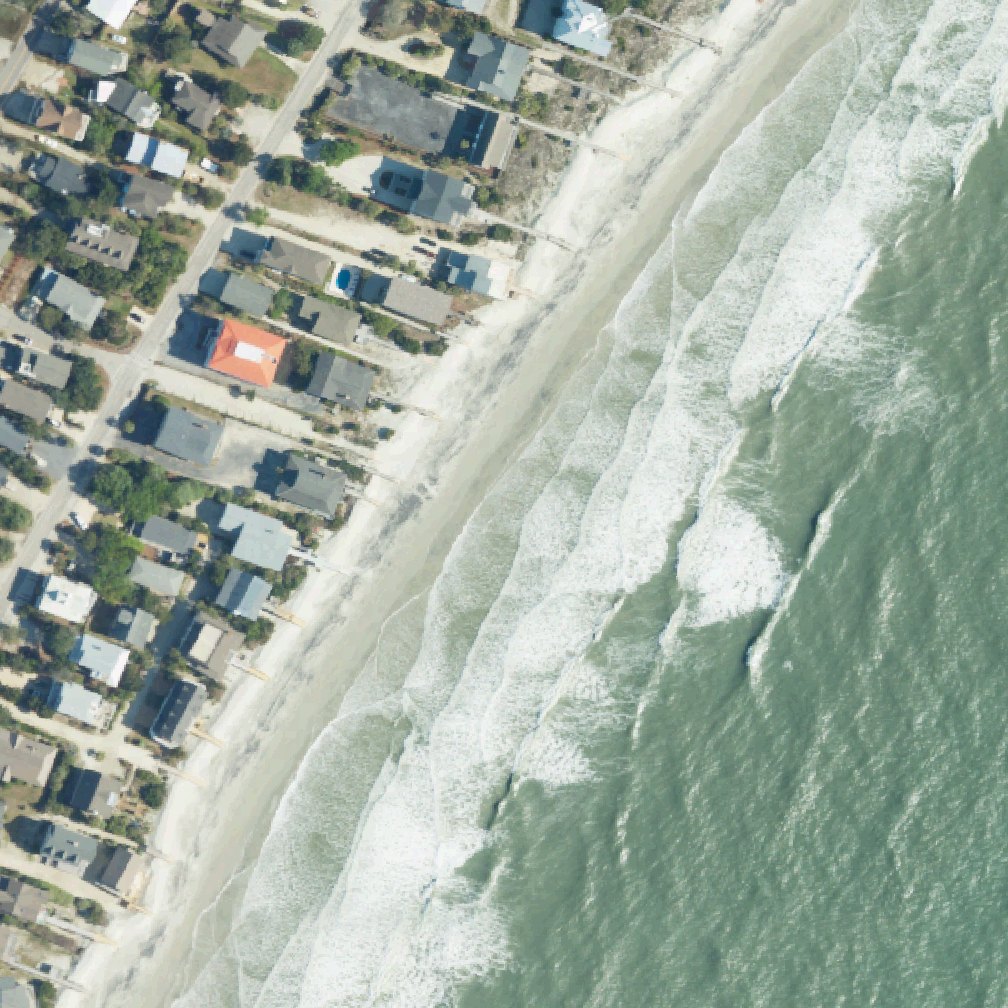 Aerial map of 2nd Street Public Beach Access