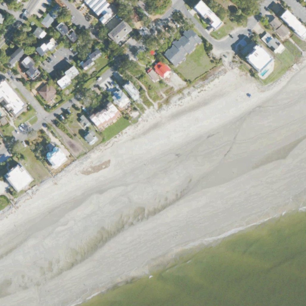 Aerial map of 2nd Street Public Beach Access