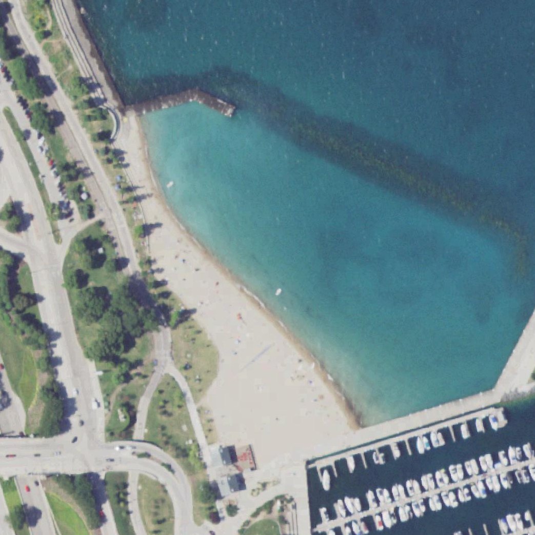 Aerial map of 31st Street Beach