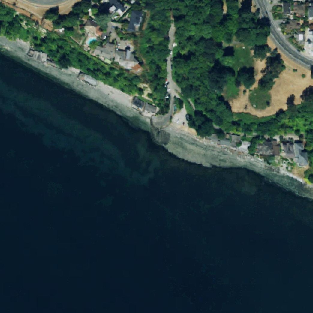 Aerial map of 32nd Avenue West Street End