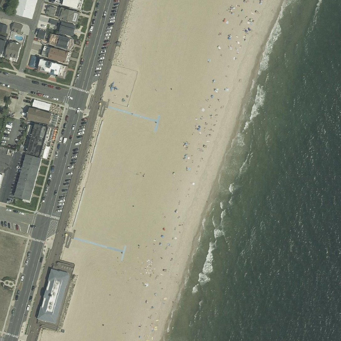 Aerial map of 3rd Avenue Beach Badge Ticket Booth