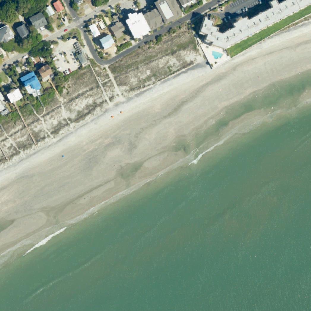 Aerial map of 3rd Street Folly Beach