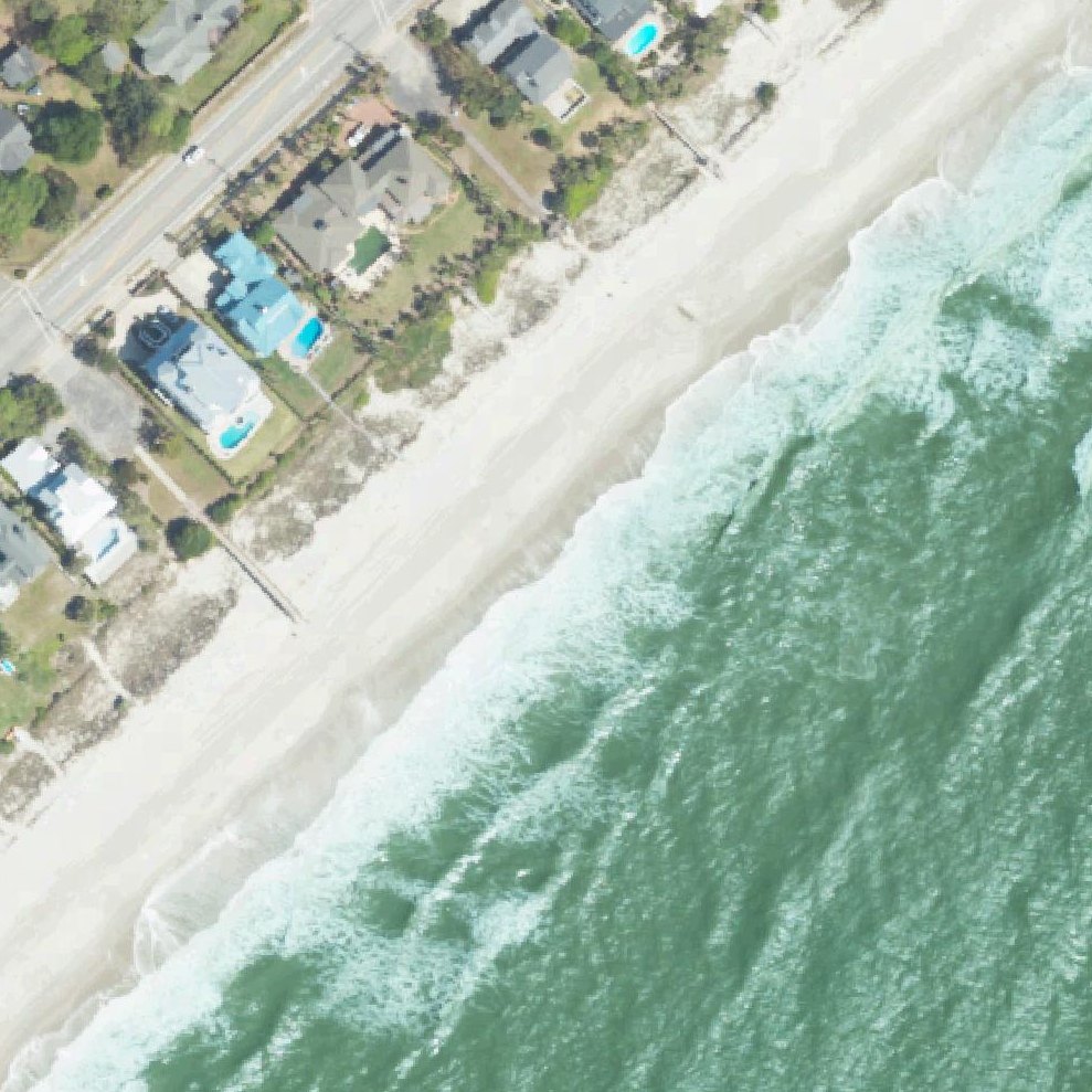 Aerial map of 40th Ave N Surf Area - Public Beach Access