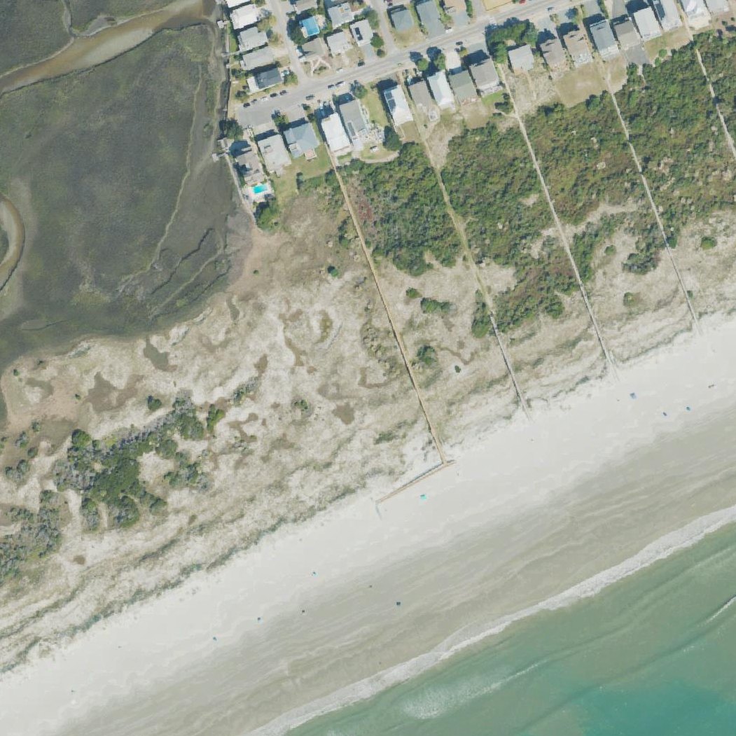 Aerial map of 40th St- Beach Access