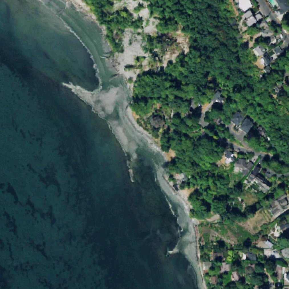 Aerial map of 48th Avenue West Street End