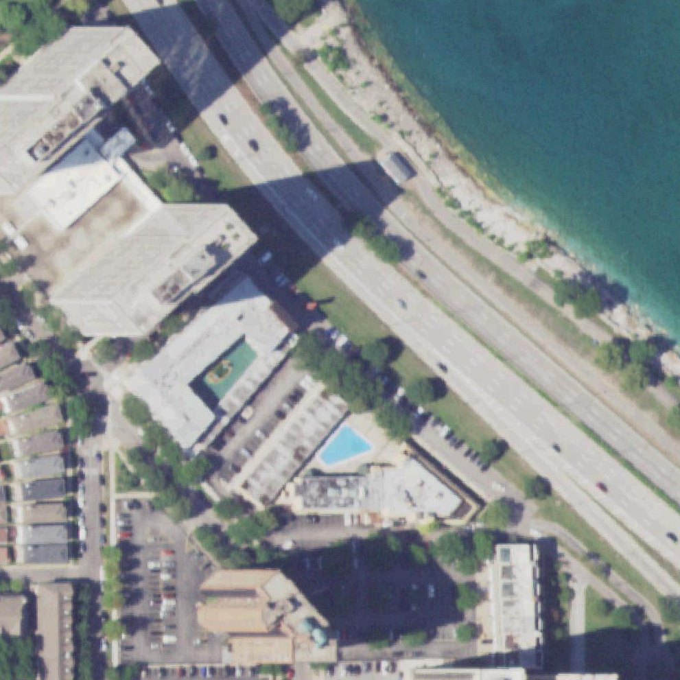 Aerial map of 49th Street Beach