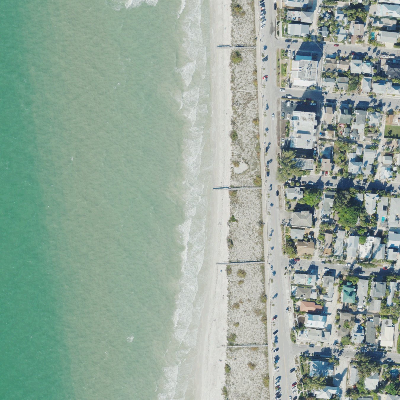 Aerial map of 4th Ave Beach Access