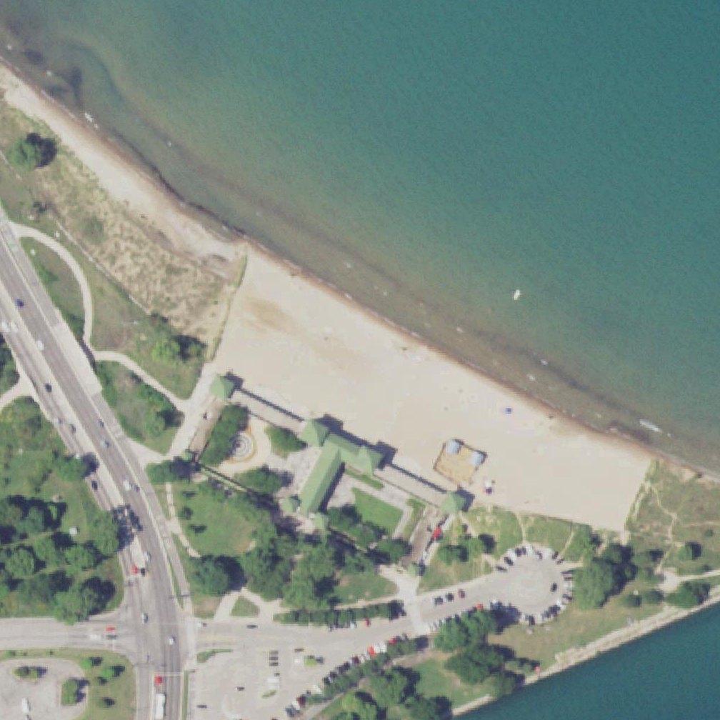 Aerial map of 63rd Street Beach