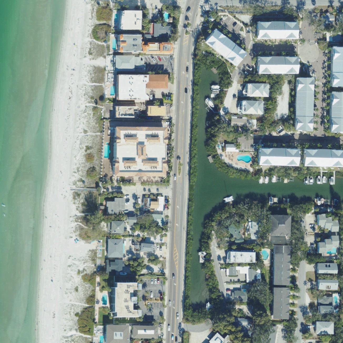 Aerial map of 6th Avenue Beach Access