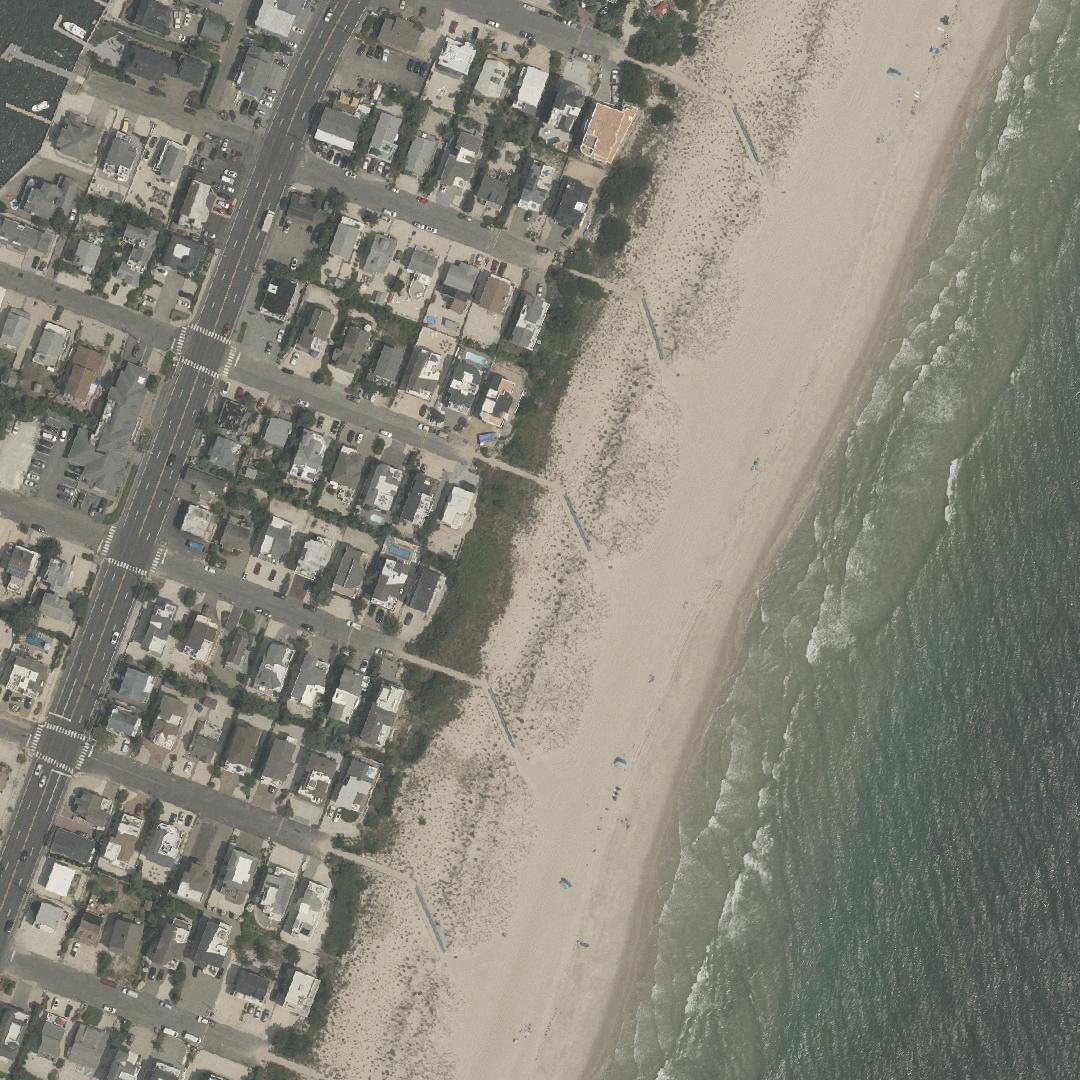 Aerial map of 76th Street Beach