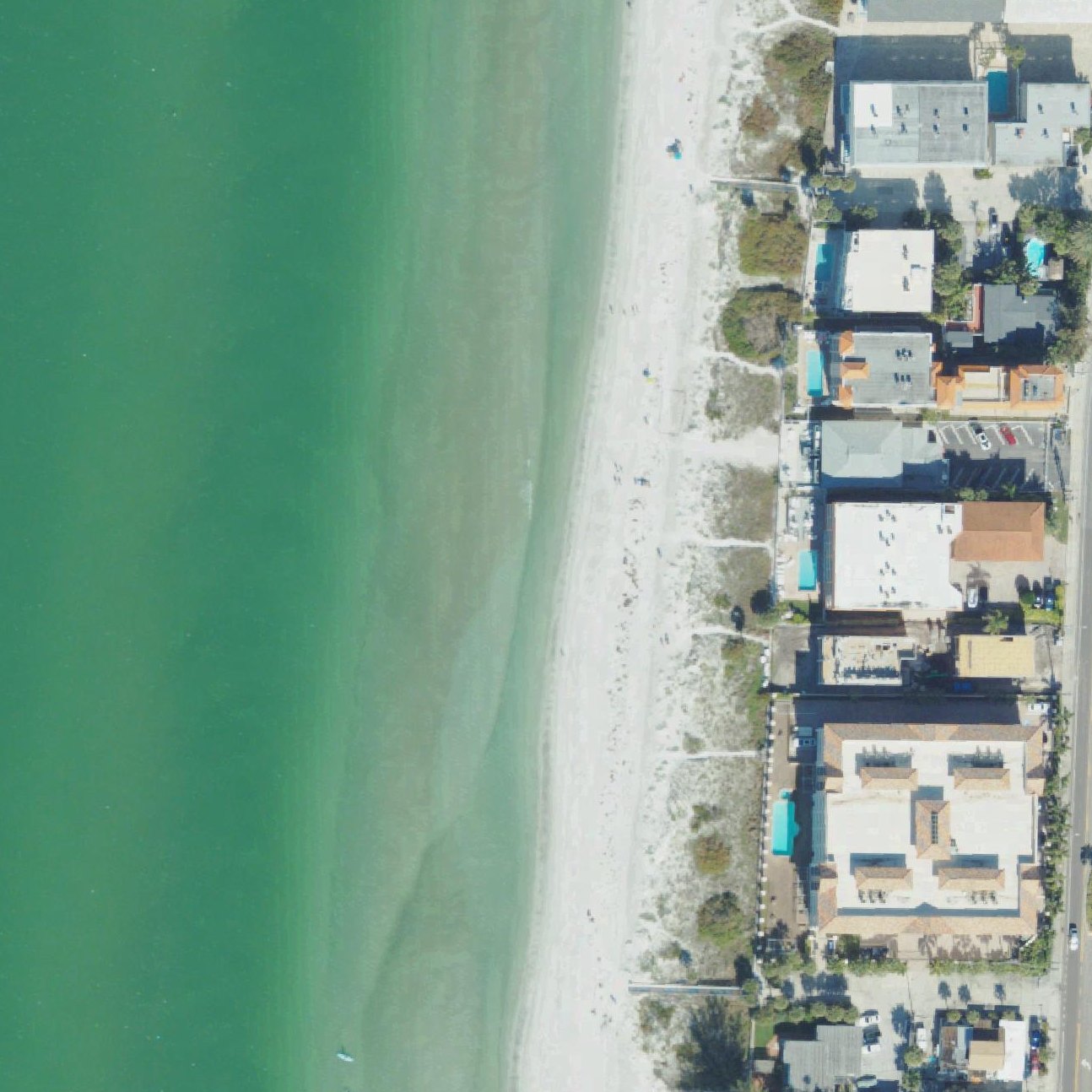 Aerial map of 7th Avenue Beach Access Park