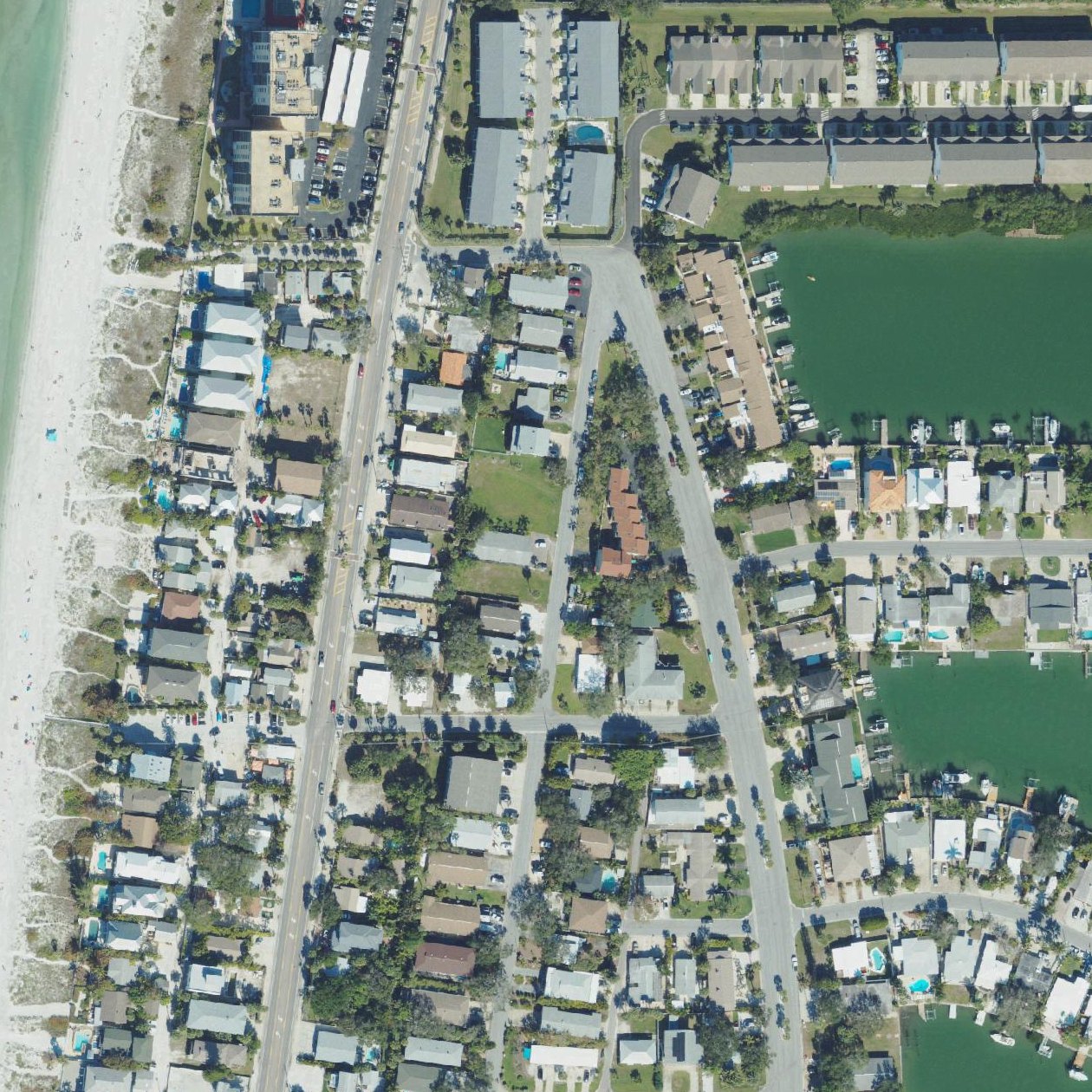 Aerial map of 8th Ave Beach Access