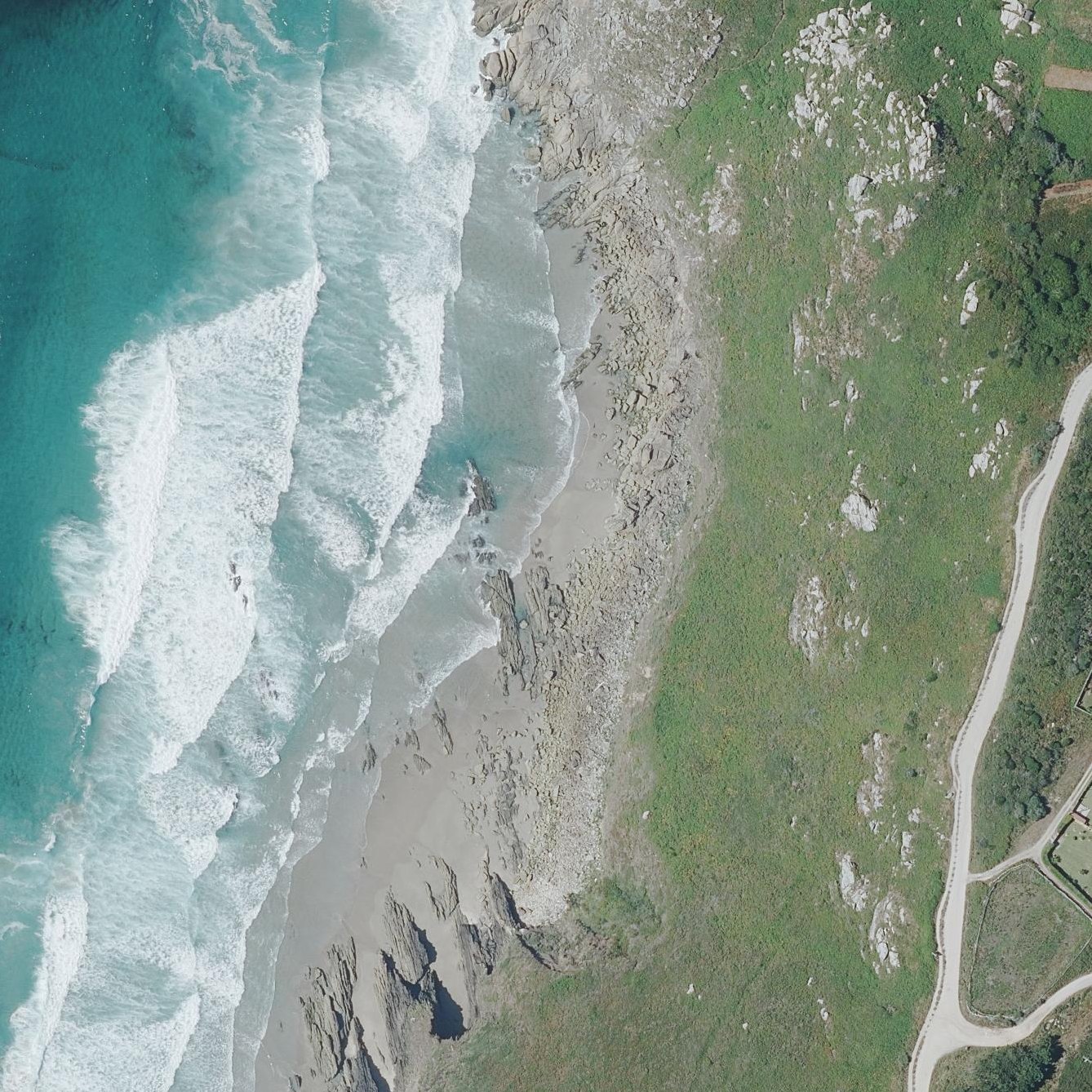 Aerial map of A Area da Base de Ariños