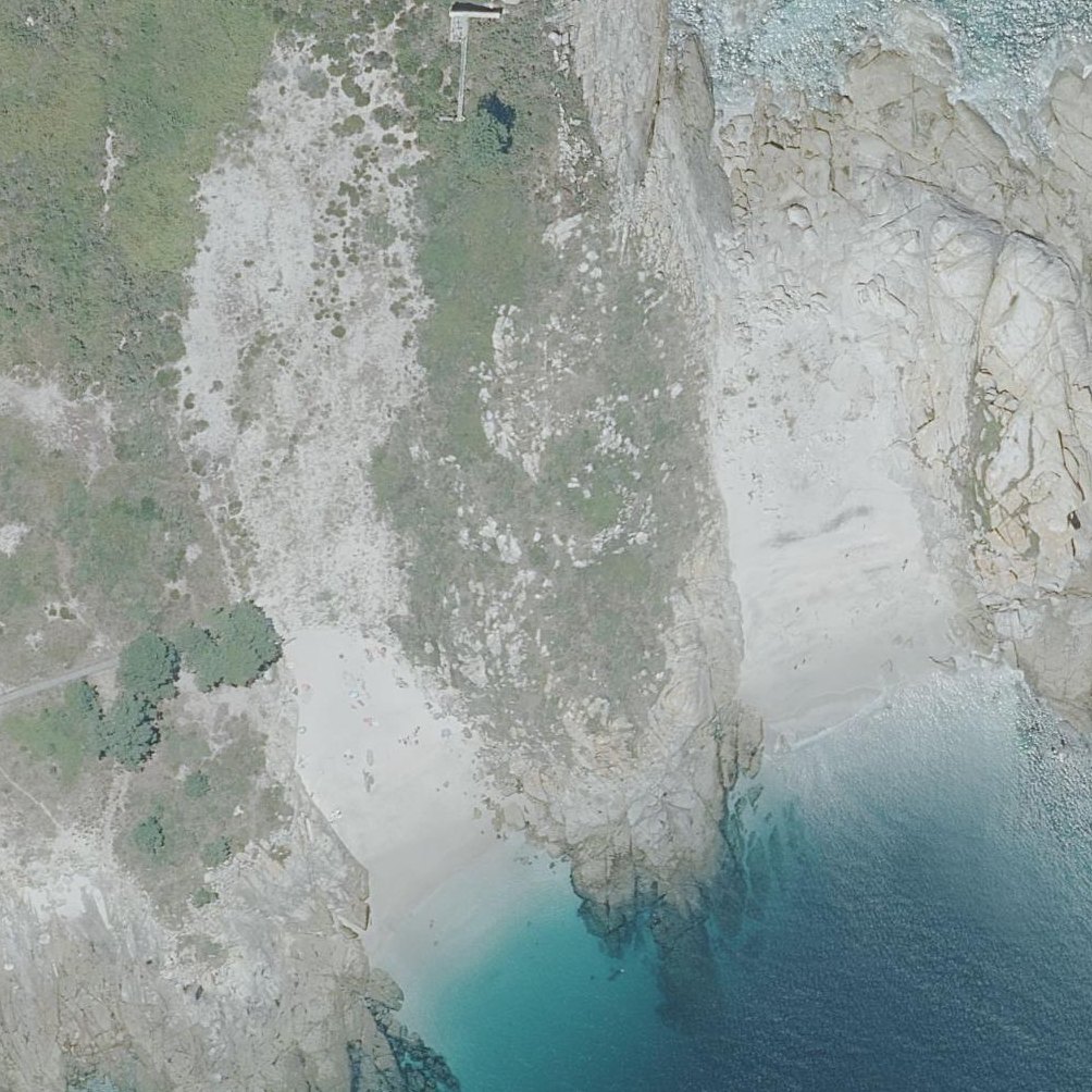 Aerial map of A Area do Muxieiro