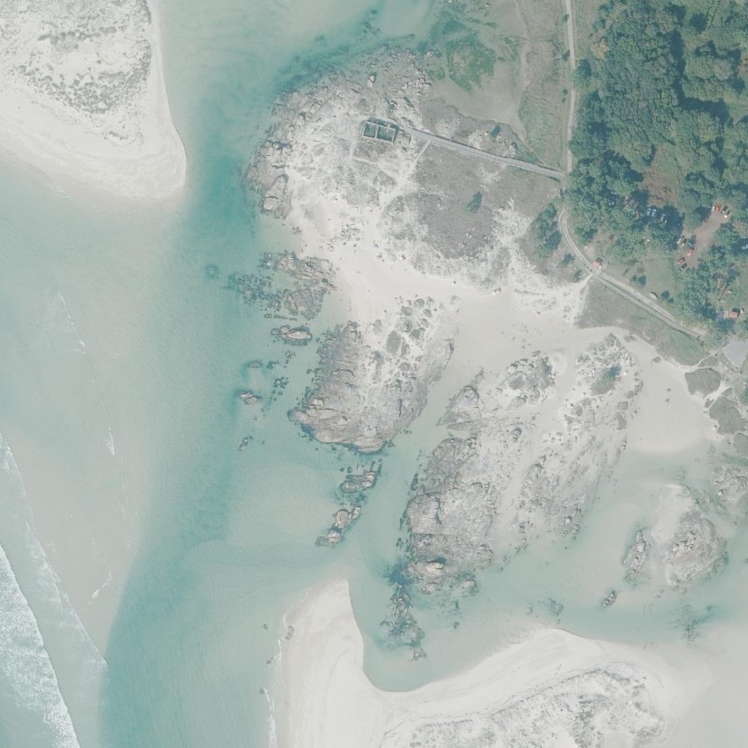 Aerial map of A Boca do Río