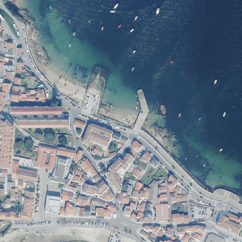 Aerial map of A Praia Vella do Nabal