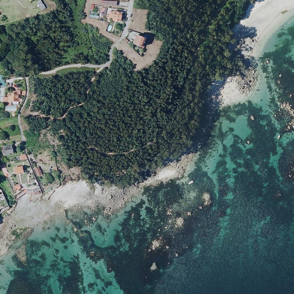 Aerial map of A Ribeira de Ramil