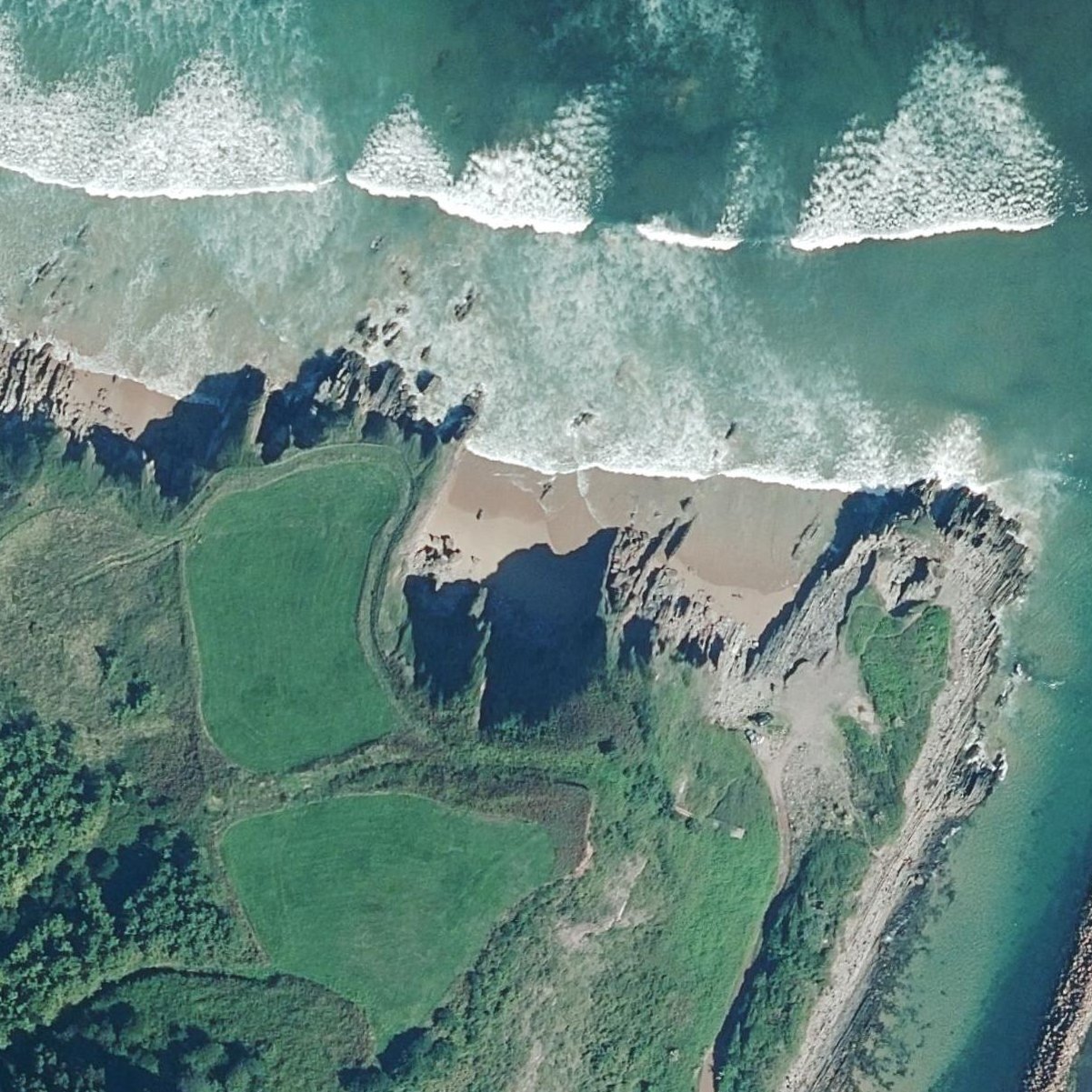 Aerial map of Aboño