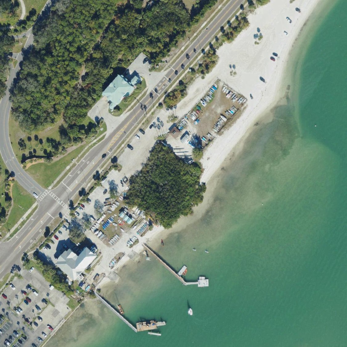Aerial map of Abu Seba Beach