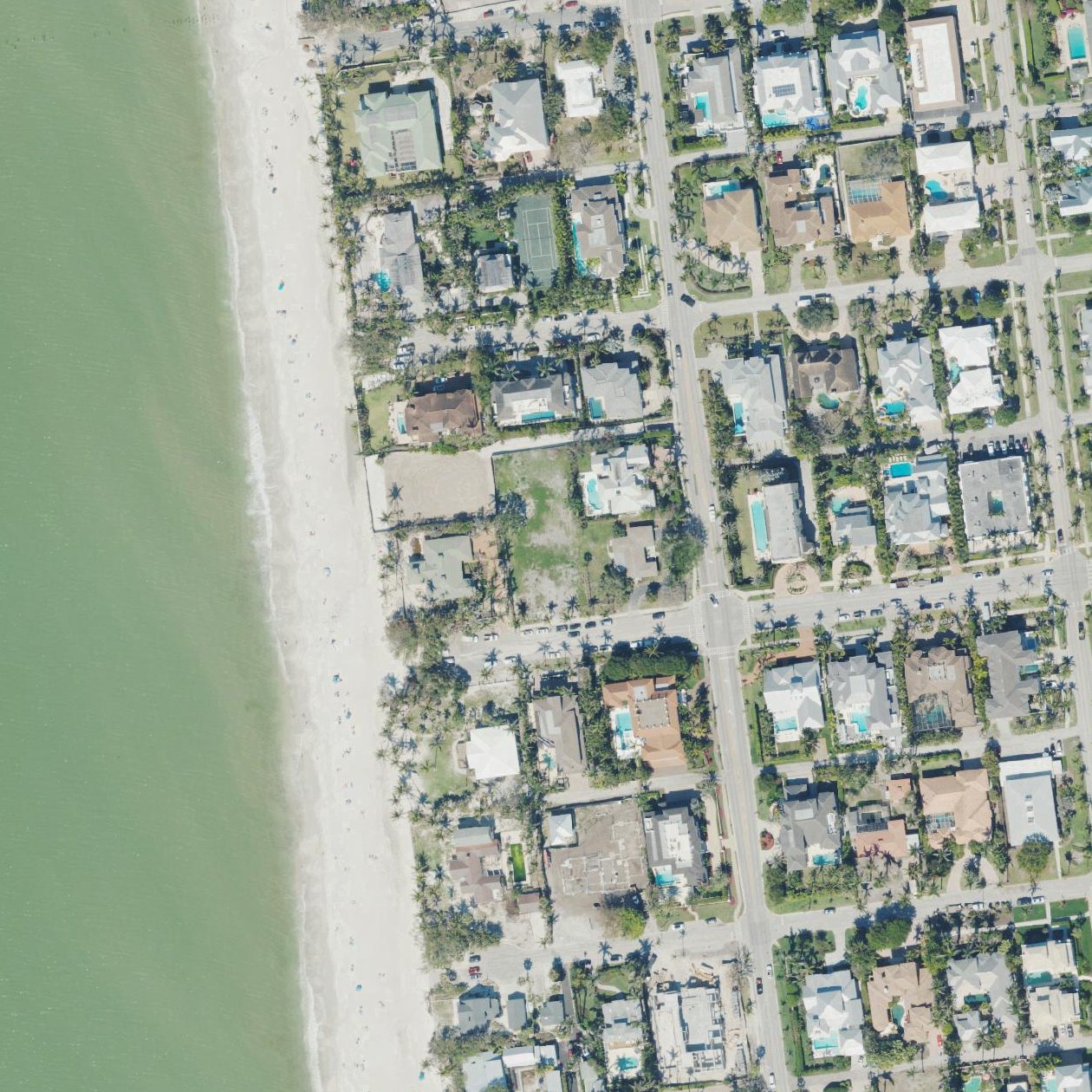 Aerial map of Acceso Naples Beach