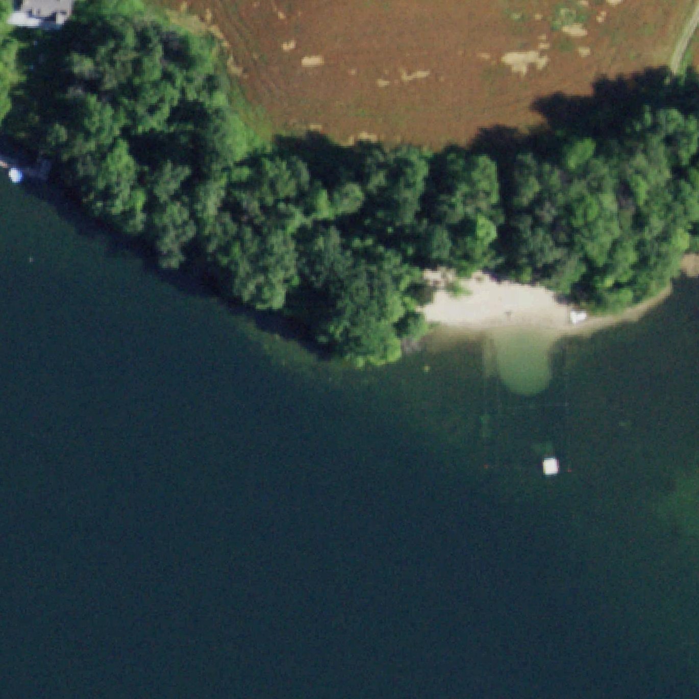 Aerial map of Adams Point Beach
