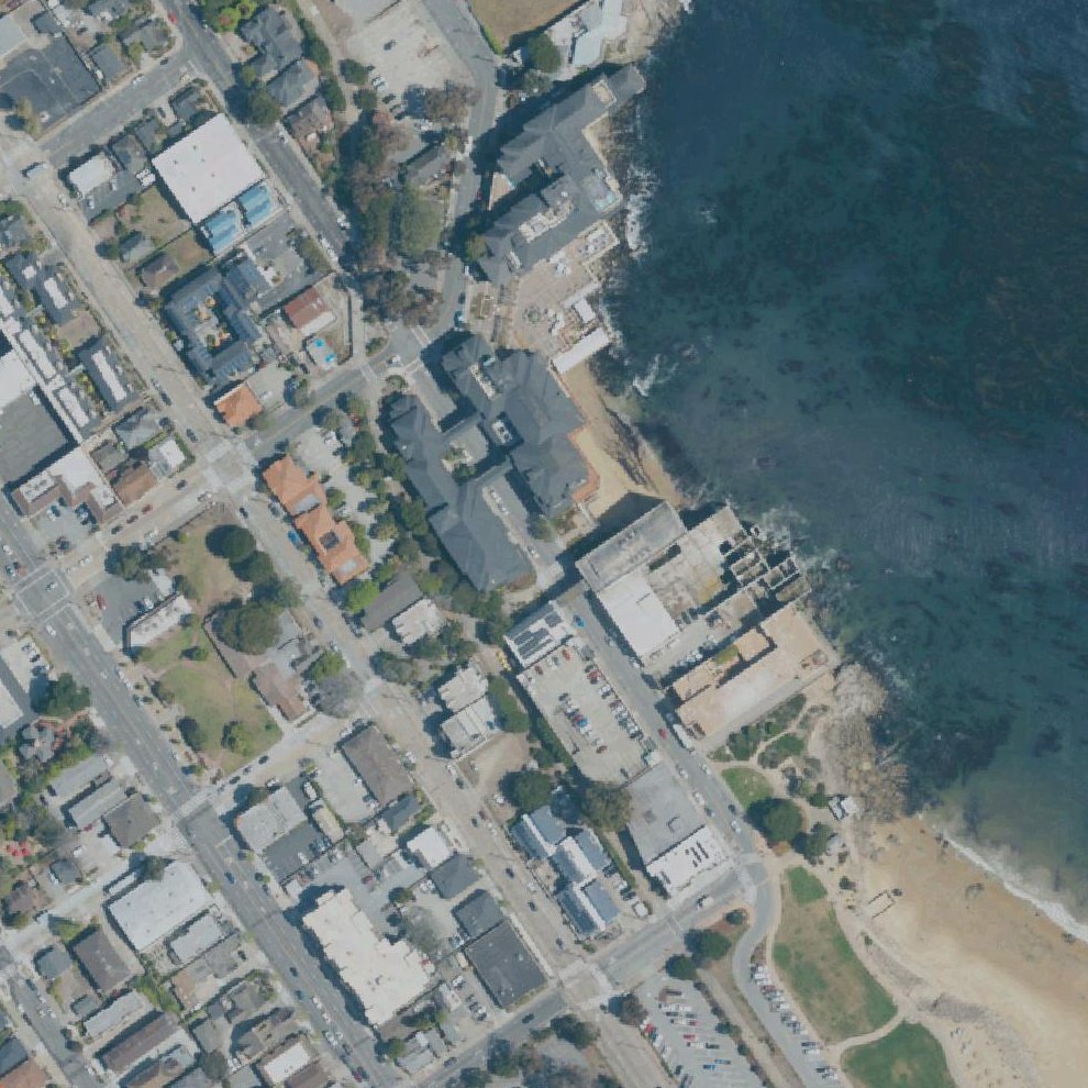 Aerial map of Aeneas Beach