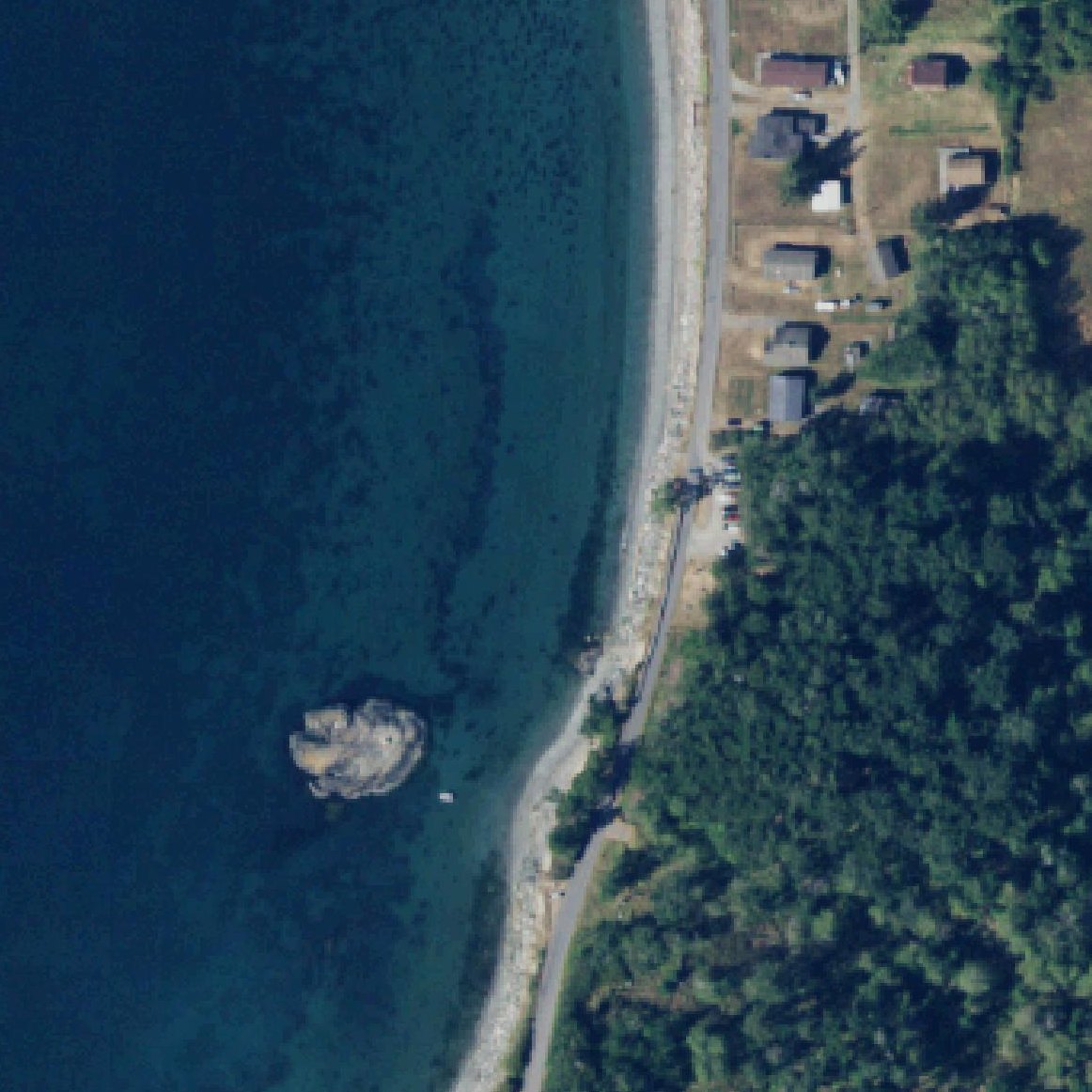 Aerial map of Agate Beach County Park