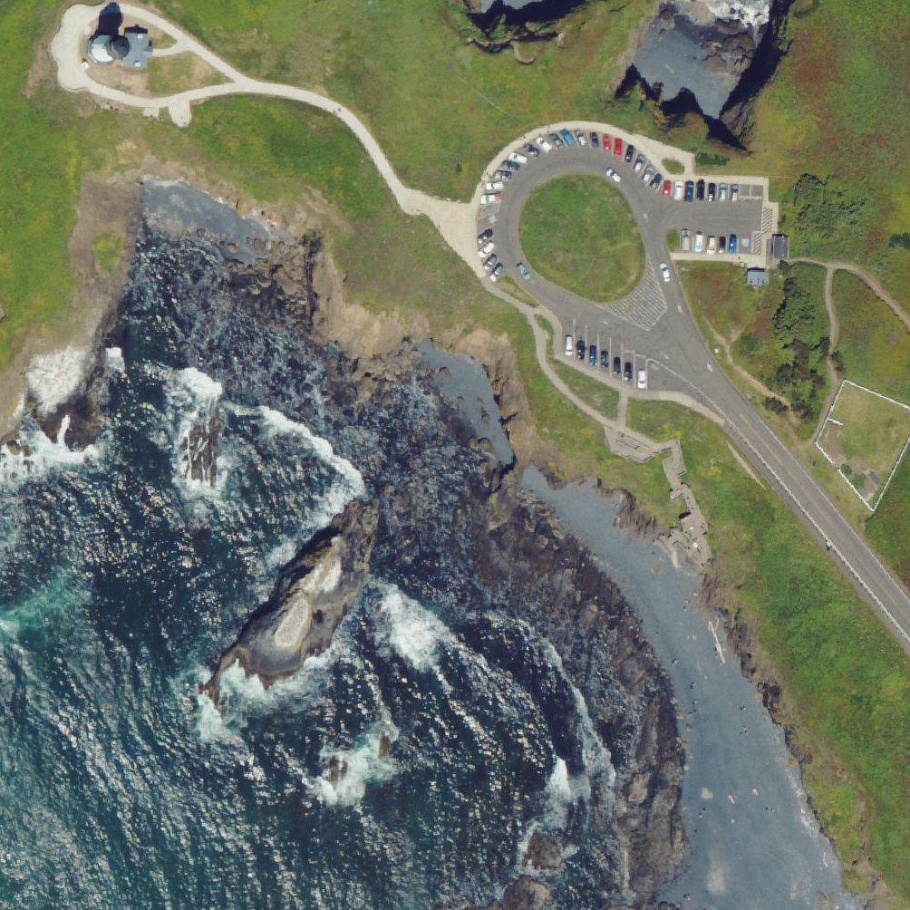 Aerial map of Agate Beach