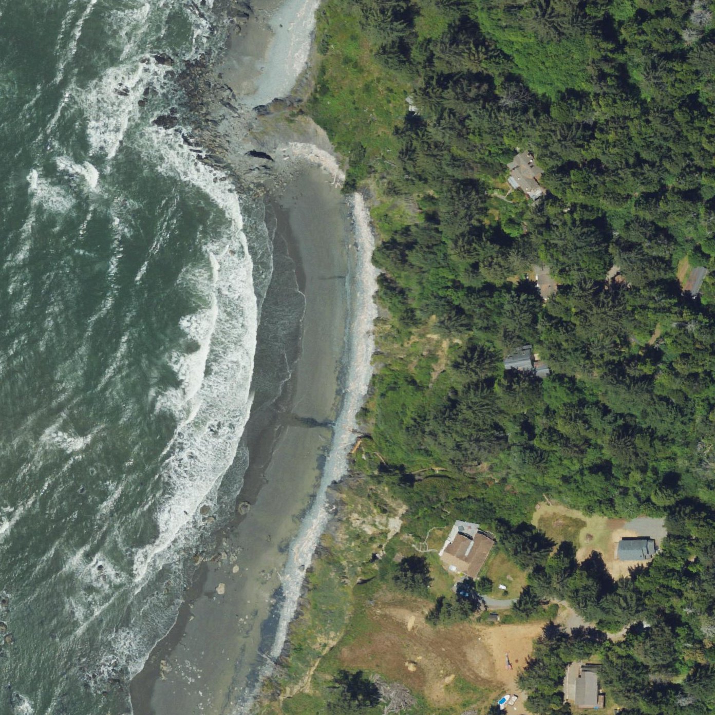 Aerial map of Agate Beach