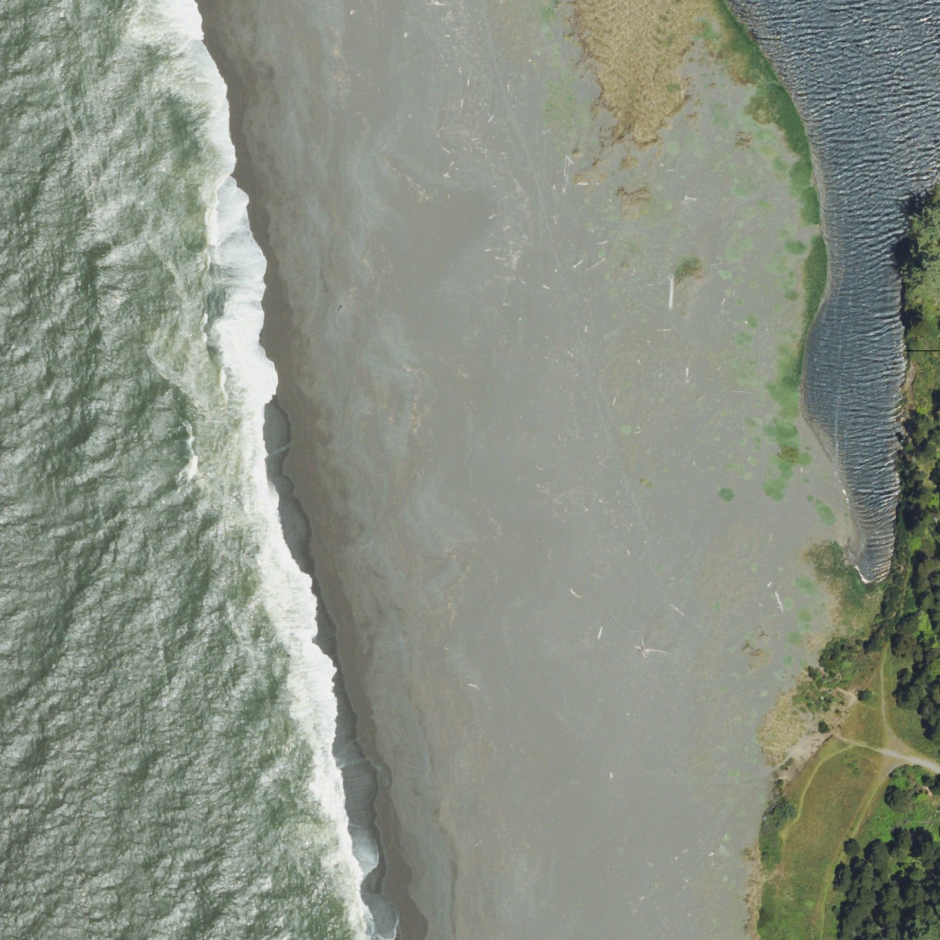 Aerial map of Agate Beach