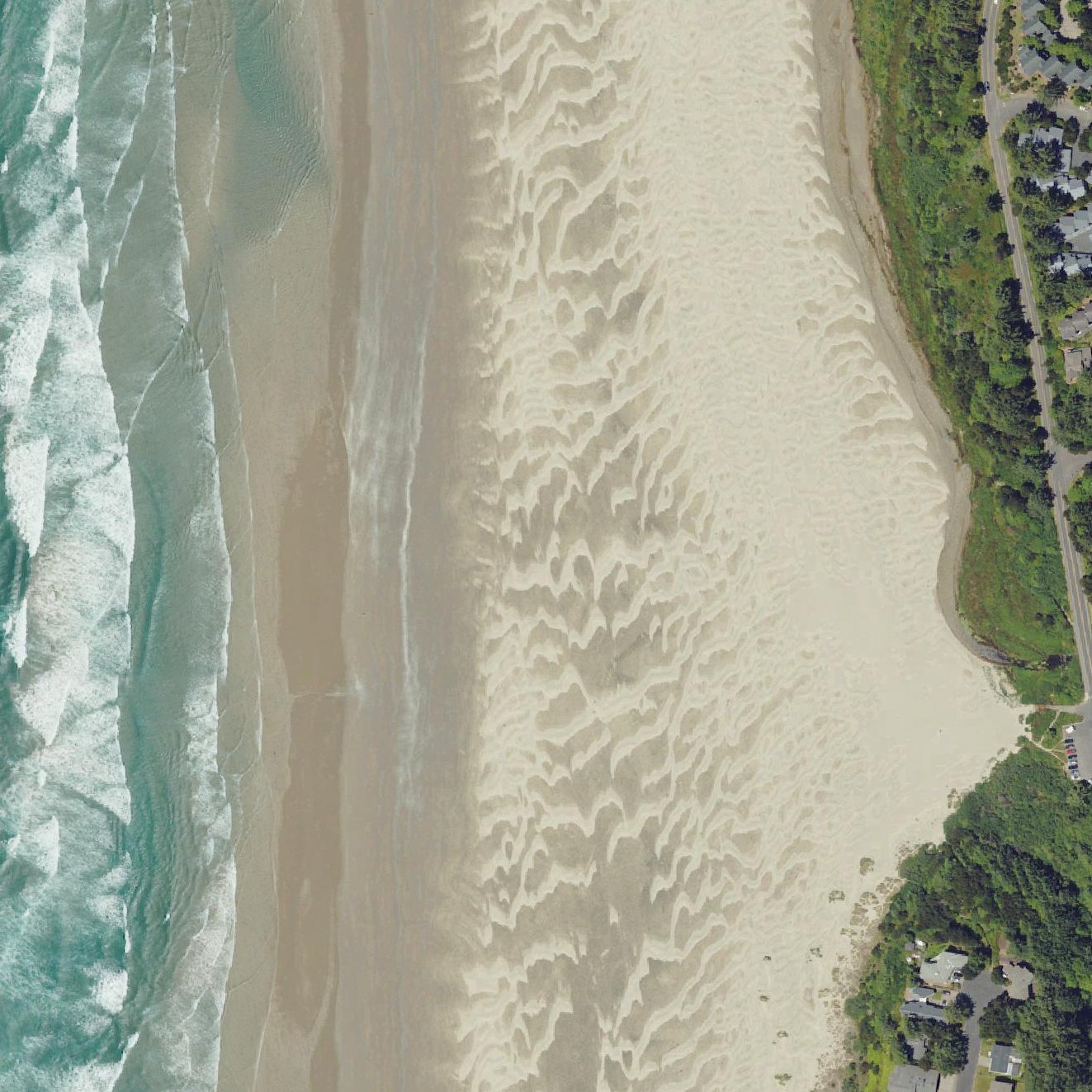 Aerial map of Agate Beach State Recreation Site