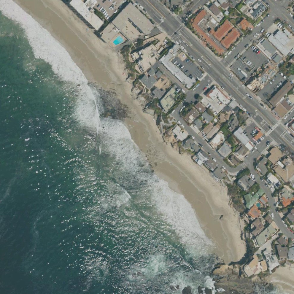 Aerial map of Agate Street Beach
