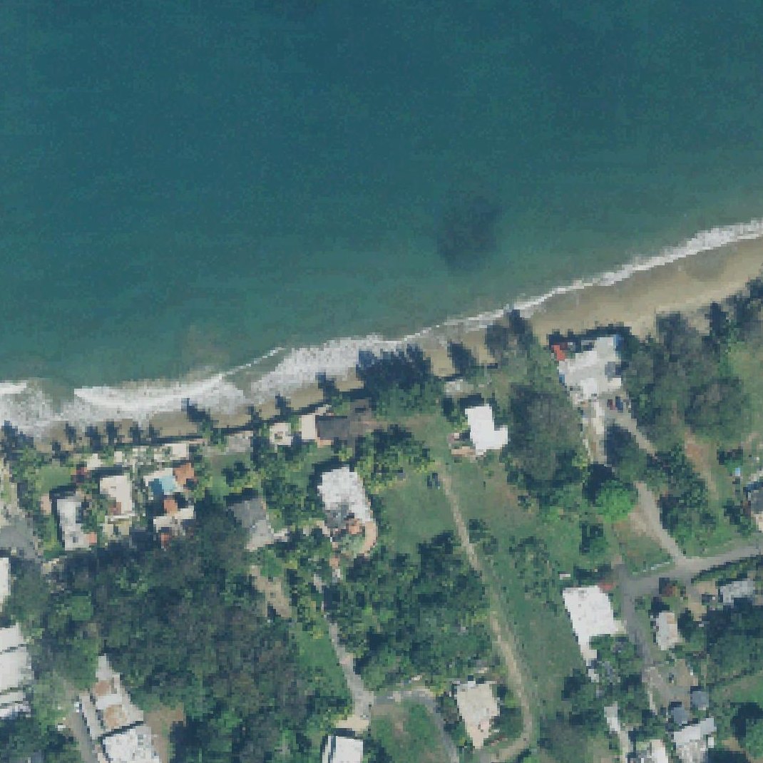 Aerial map of Aguada Beach