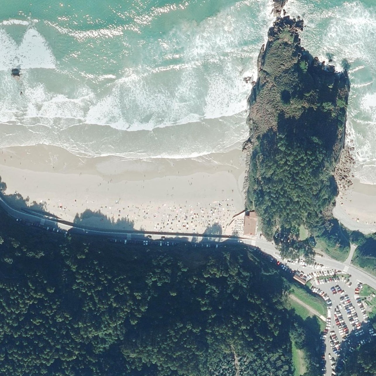 Aerial map of Aguilar Beach