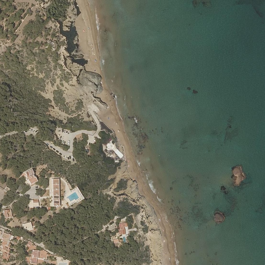 Aerial map of Aigües Blanques