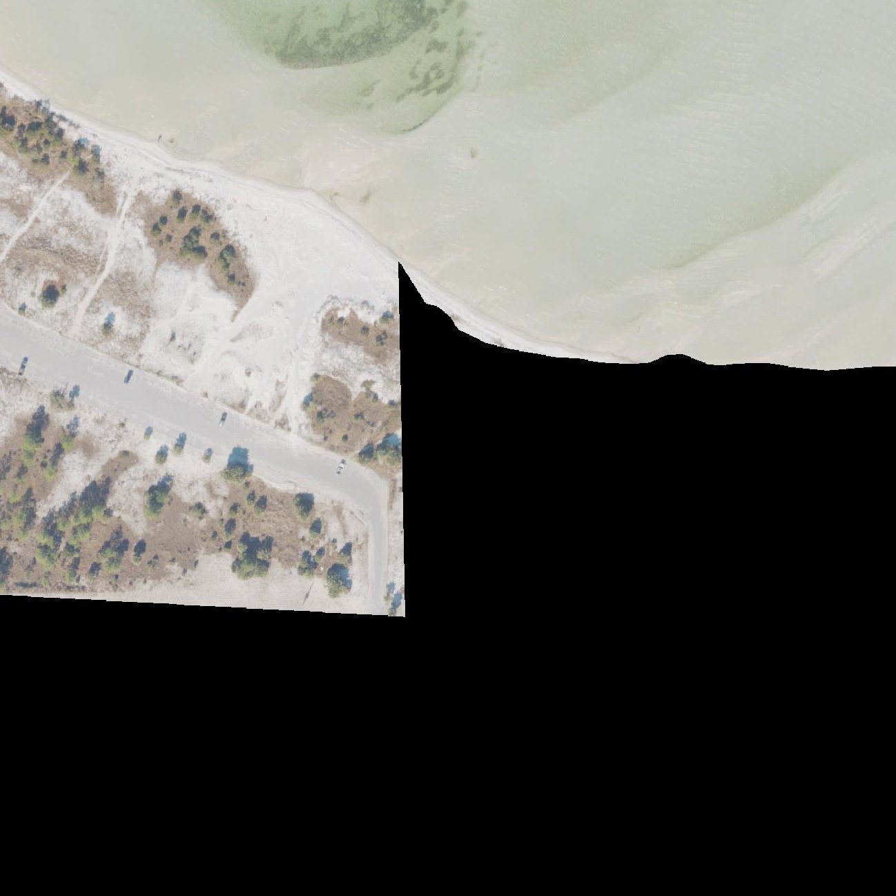 Aerial map of Airman's Beach Access