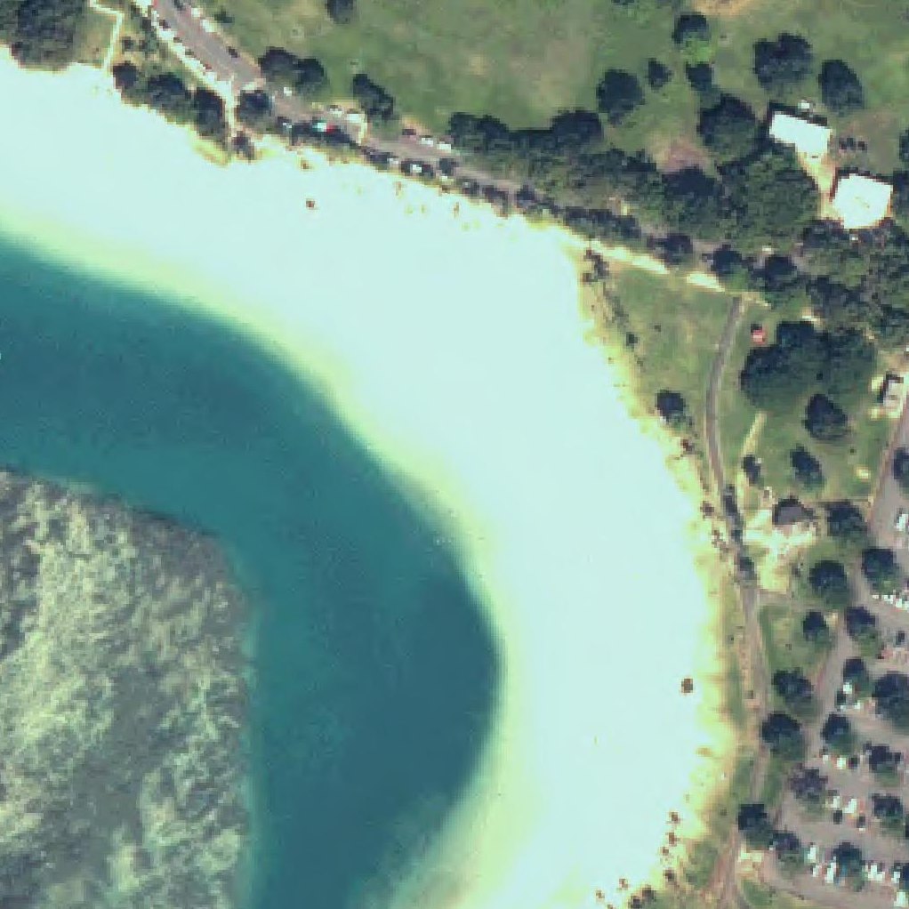 Aerial map of Ala Moana Beach