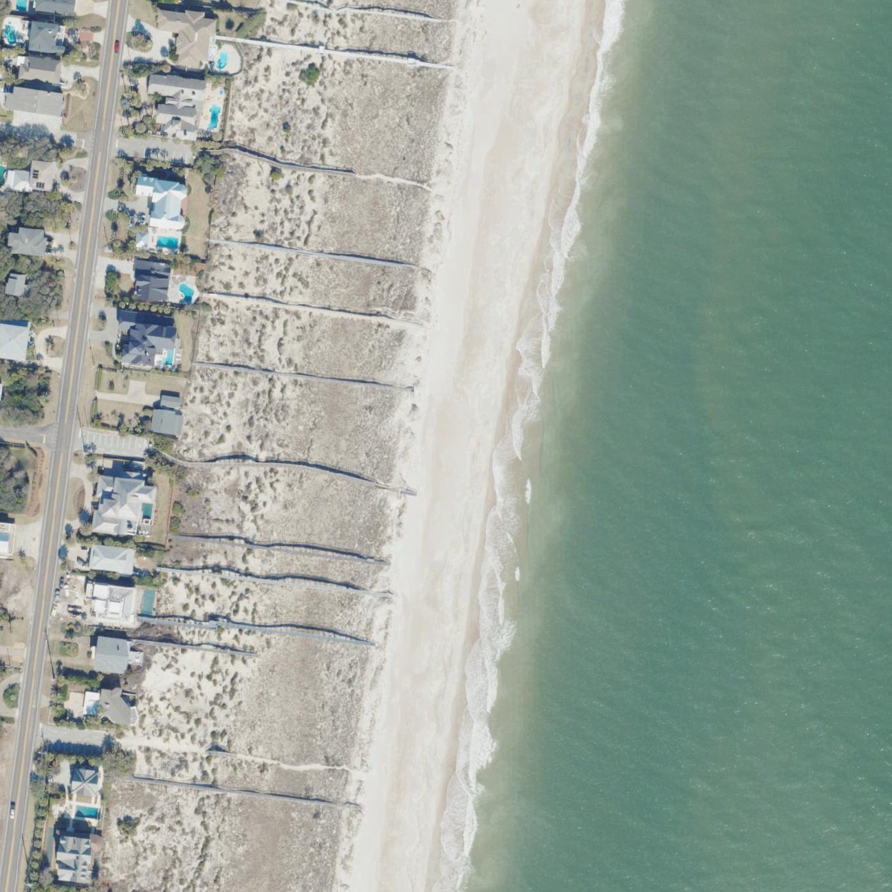 Aerial map of Alachua Ave. Beach Access