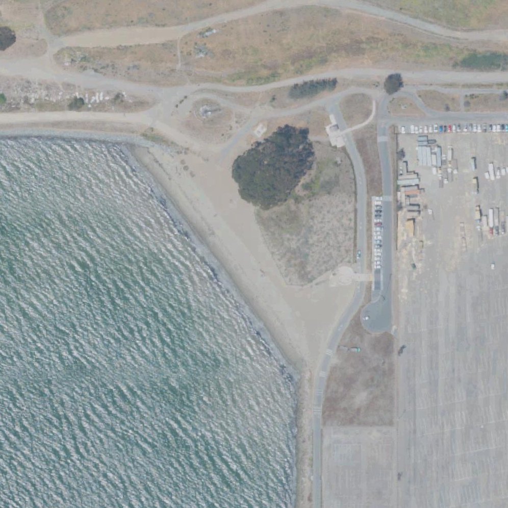 Aerial map of Albany Beach