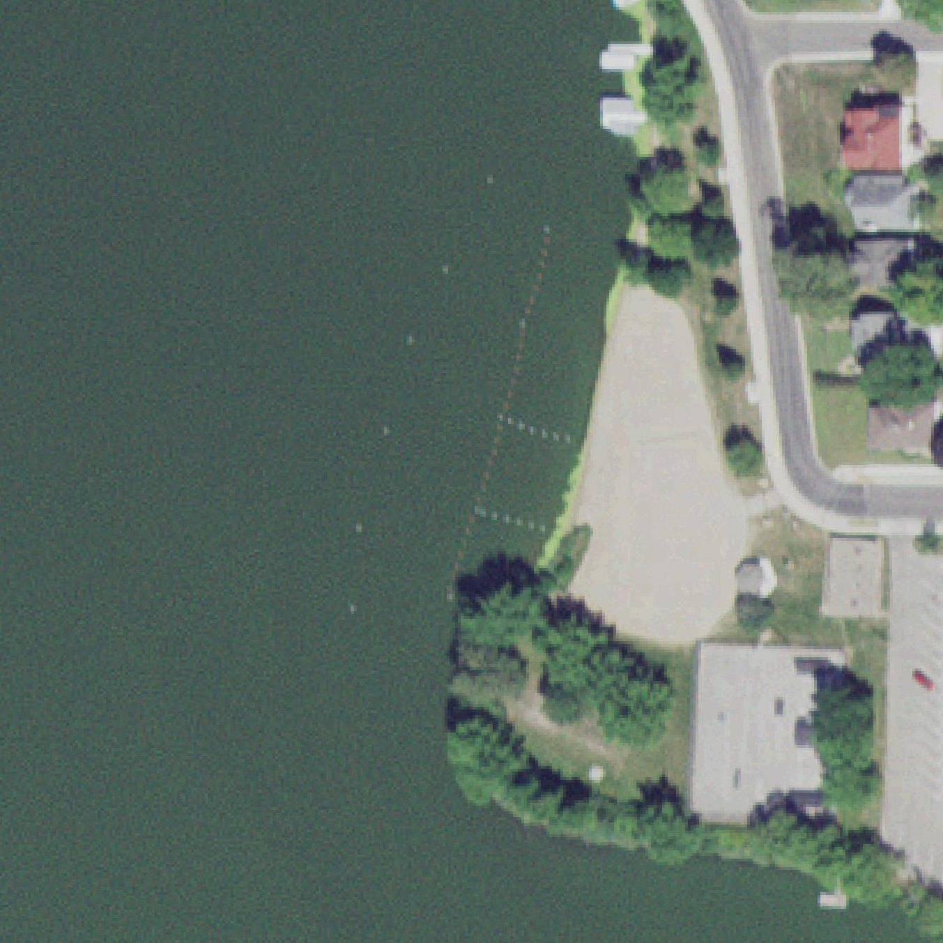 Aerial map of Albert Lea Beach