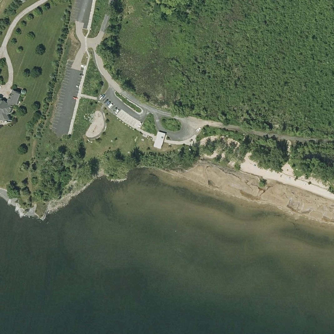 Aerial map of Alburgh Dunes State Park