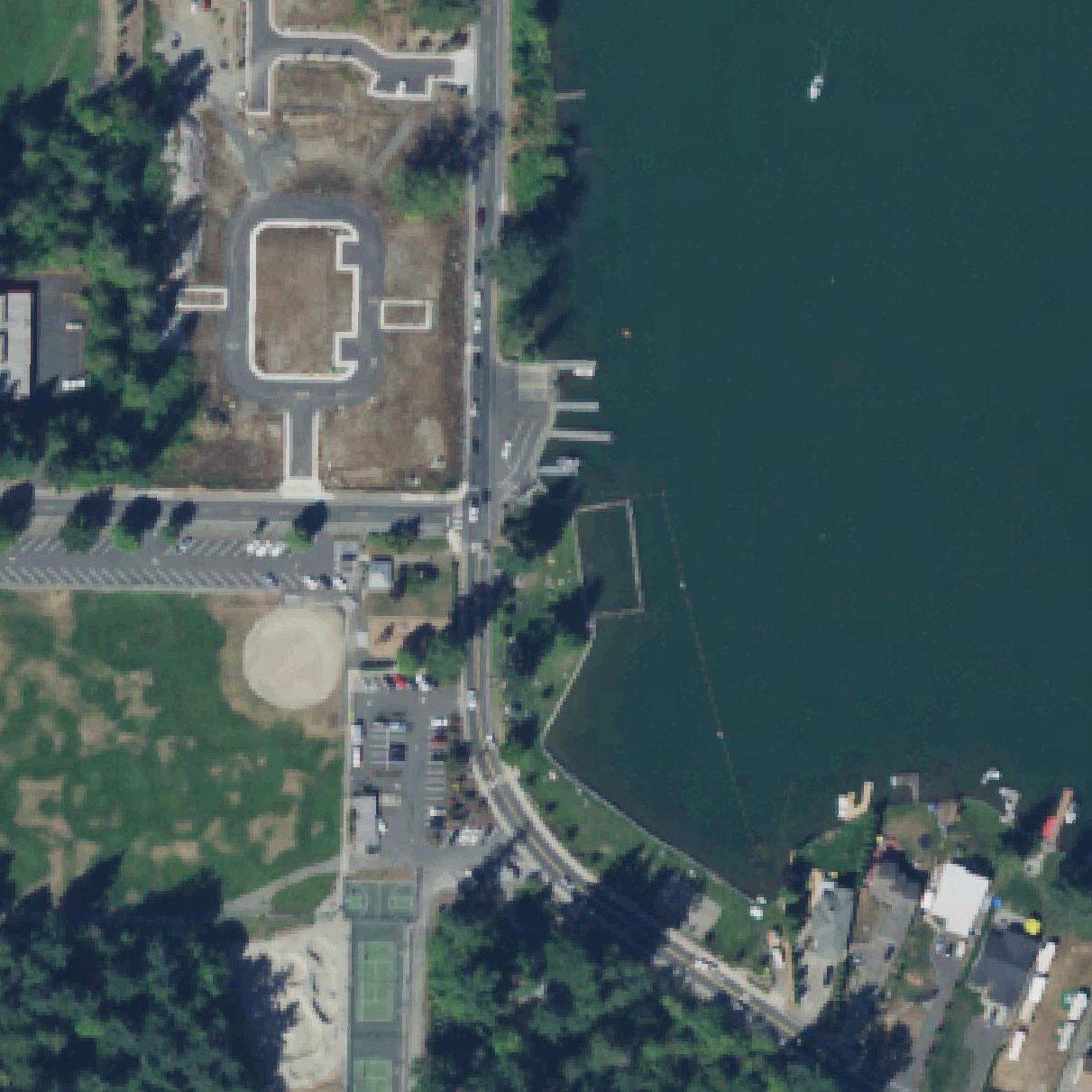 Aerial map of Allan Yorke Park Beach